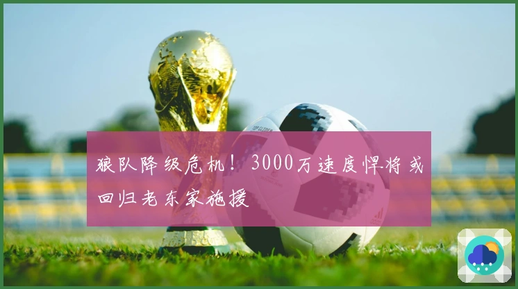 狼队降级危机！3000万速度悍将或回归老东家施援